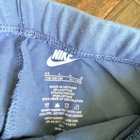 Nike Blue Animal Print Sweatshirt and Pants Set 6x - Picture 4 of 4